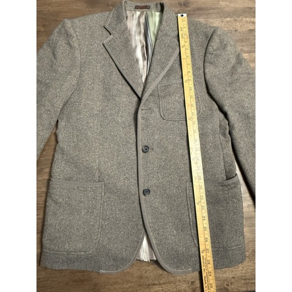 Etro Milano Men’s Briseide Blazer Jacket Brown Angora Cashmere Lana Sz 50 - Picture 9 of 14